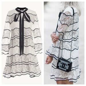 Sachin & Babin Slipper Lace Cocktail Dress